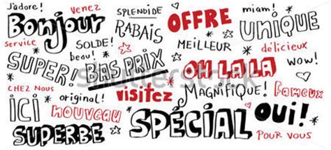 French Words stock vector   Clipart.me