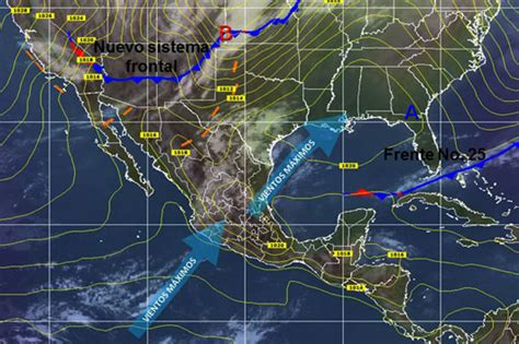 Frente frío 12 se extenderá sobre el Golfo, oriente y ...