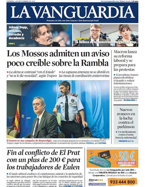 Fri Sep 1st 2017 Headlines: Mossos admit unbelievable ...