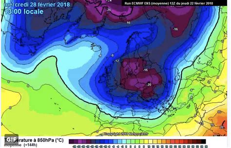 Frío extremo en Europa, Ártico con altas temperaturas ...