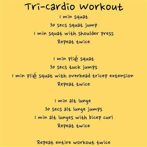 FroBunni: Tri Cardio Workout