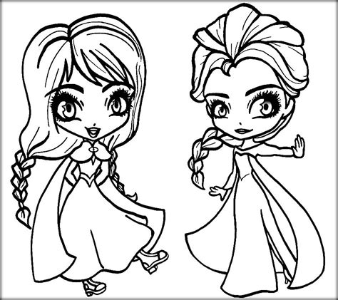 Frozen Anna And Elsa Coloring Pages   Coloring Home