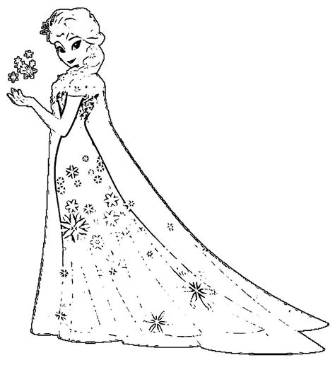 Frozen Fever Elsa Coloring Pages Gallery | Coloring For ...