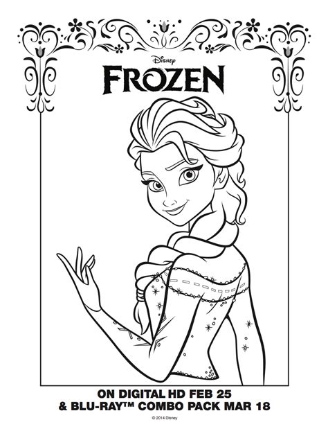 Frozen: Imágenes de Elsa para colorear, para Imprimir ...