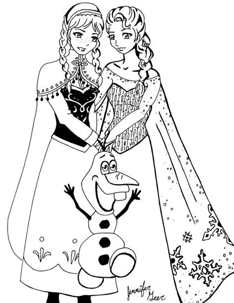 FROZEN: Lindos dibujos de la princesa Anna y Elsa ...