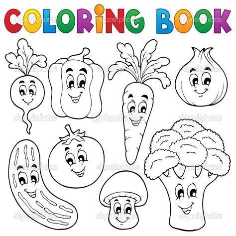 Frutas Y Verduras Dibujos Para Colorear