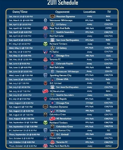 Full 2011 Union Local Broadcast Schedule And Analysis ...