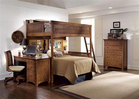 Full Loft Bed With Desk Underneath Full Size Loft Bed With ...
