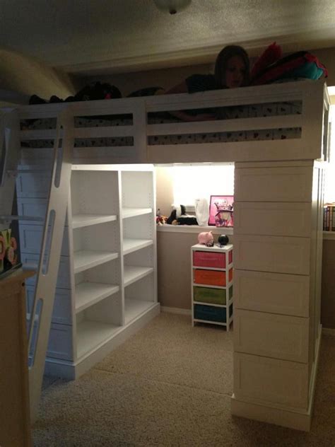 Full Size Loft Bed Plans   WoodWorking Projects & Plans