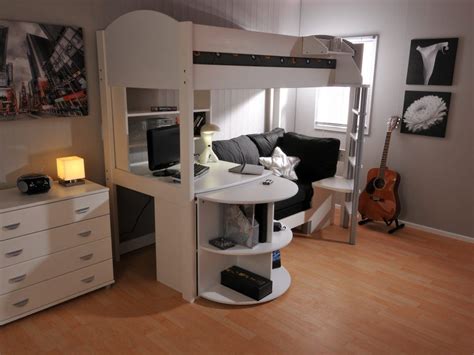 Full Size Loft Bed with Desk Underneath – Home Improvement ...