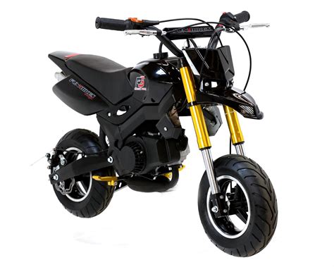 FunBikes Super Motard 50cc 48cm Petrol Black Mini Moto Bike