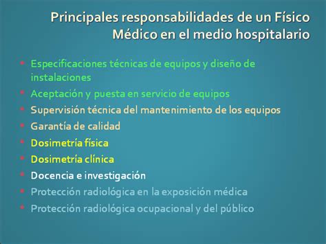 Funciones del físico médico en diagnóstico por imágenes ...