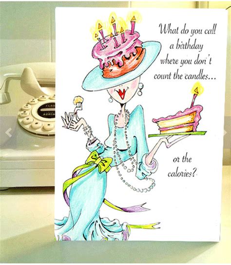 Funny Birthday card funny women humor greeting by ...