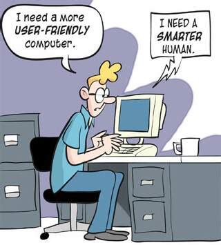funny computer cartoons | Computer Software User Friendly ...