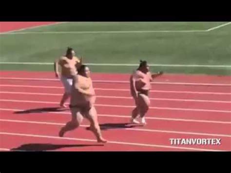 Funny fat man running   YouTube