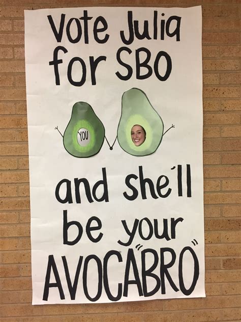 Funny SBO student government poster. These where hilarious ...