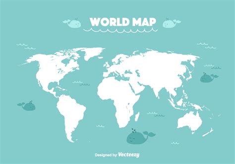 Funny World Map Vector   Download Free Vector Art, Stock ...