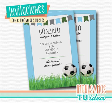 Fútbol   Invitación de fútbol para imprimir