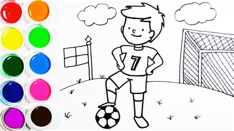 Futbol Para Pintar. Dibujos De Ftbol Para Colorear Y ...
