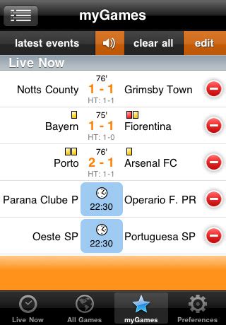 Futbol24 Live Scores App for iPad   iPhone   Sports