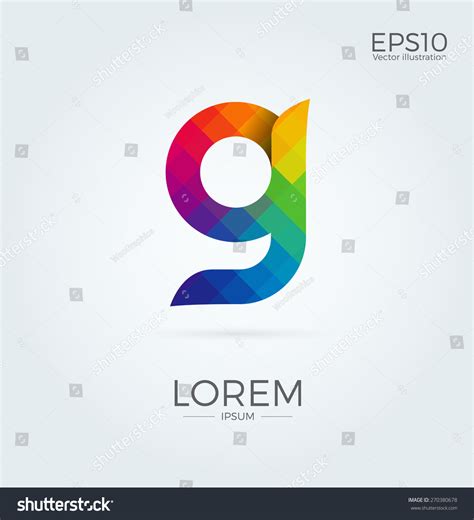 G Letter Logo Icon Mosaic Pattern Design Template Element ...