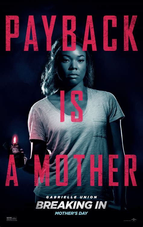 Gabrielle Union Debuts Poster for Breaking In