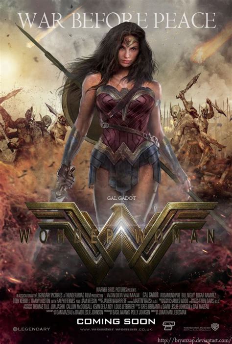 Gal Gadot Wonder Woman Movie Poster by Bryanzap | All ...