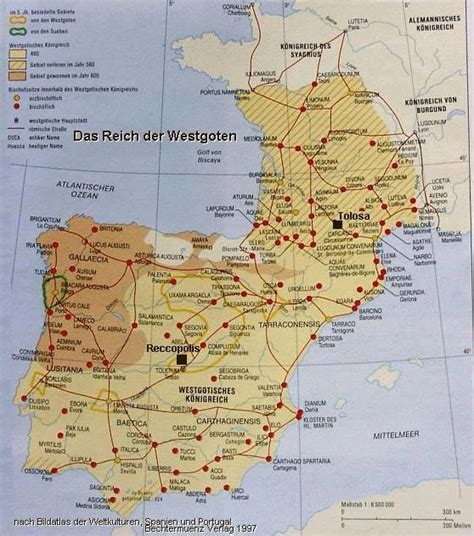 Galicia Map   Gallaecia   visigoths   iberian peninsula ...