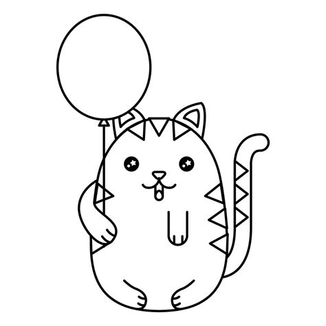 Gatos Kawaii. Imágenes de Gatitos Dibujos para Colorear y ...