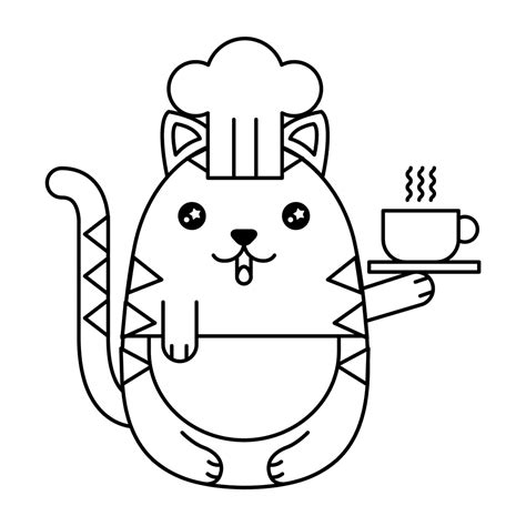 Gatos Kawaii. Imágenes de Gatitos Dibujos para Colorear y ...