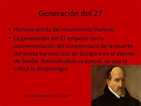 Generación del 27 Historia detrás del movimiento literario ...