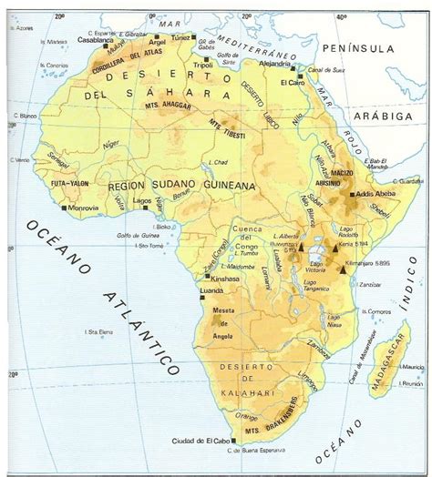 geografia africa oceania zonas polares: africa