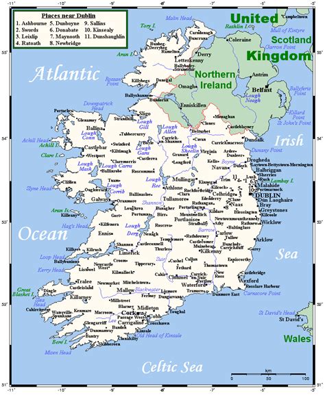 Geografia da República da Irlanda – Wikipédia, a ...