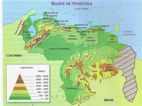 GEOGRAFÍA DE VENEZUELA: 3ER AÑO   EL RELIEVE DE VENEZUELA