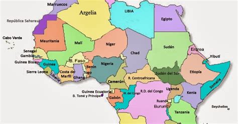 GEOGRAFÍA E HISTORIA TIETAR: Mapa político de África ...
