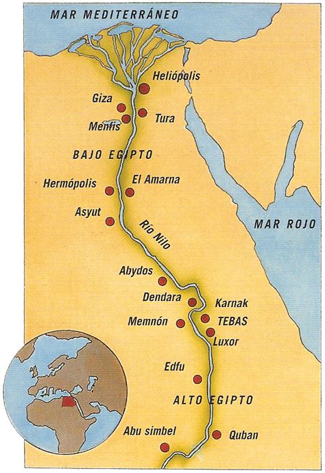 Geografía. Egipto es el Nilo. – Egipto