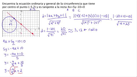 Geometría Analítica Problema de Circunferencia y recta ...