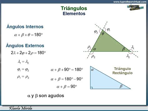 GEOMETRÍA. Triángulos. Elementos y Propiedades   YouTube