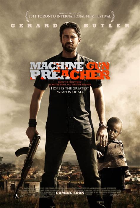 Gerard Butler no primeiro pôster de Machine Gun Preacher