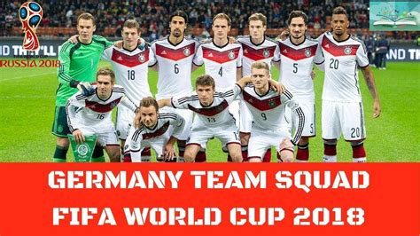 Germany 23 Men Football Squad for Germany World Cup 2018 ...