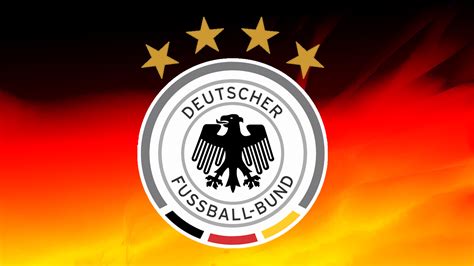 Germany Football Logo Wallpaper with 4 Stars and National ...