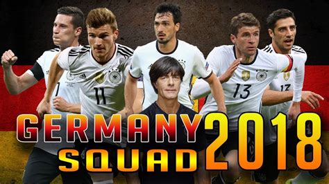 Germany Squad 2018 For Fifa 2018 world cup Russia Friendly ...