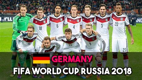 GERMANY SQUAD FOR FIFA WORLD CUP RUSSIA 2018   YouTube