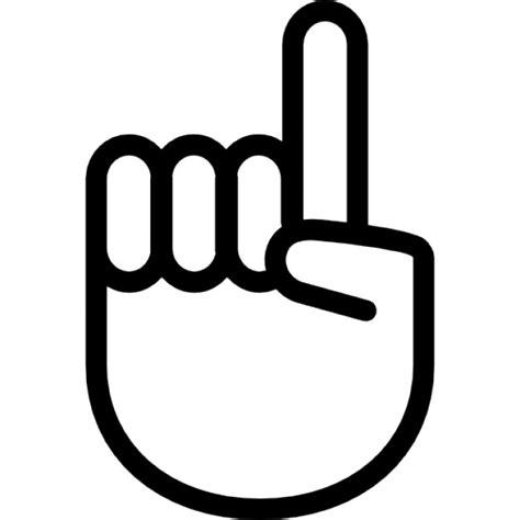 Geste mit der Hand die Erhöhung der Zeigefinger | Download ...