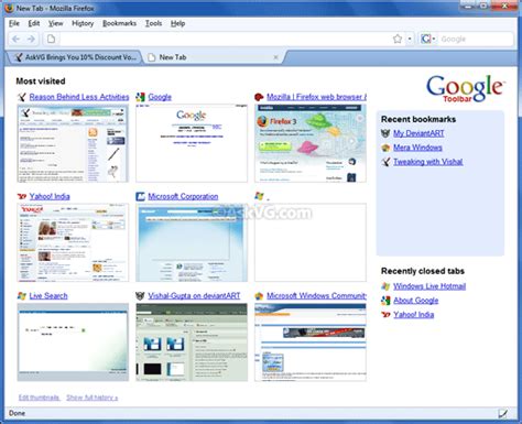 Get Google Chrome  New Tab Page  in Mozilla Firefox Using ...