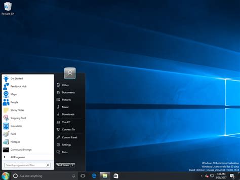 Get the Windows 7 Start Menu in Windows 10 Creators Update