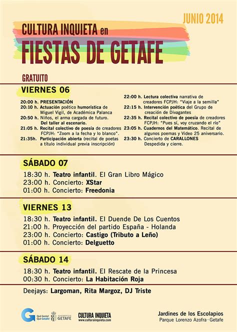 Getafe en Fiestas 2014   Cultura Inquieta