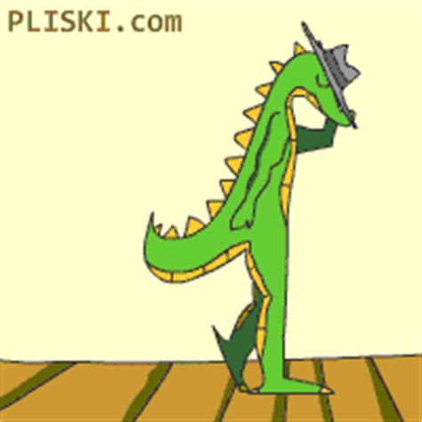 GIF Animado de Dinosaurio bailando el Moonwalk de Michael ...