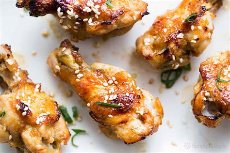 Ginger Honey Chicken Wings Recipe | SimplyRecipes.com