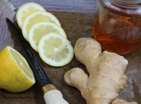Ginger Lemon Honey Tonic for Colds & Flu